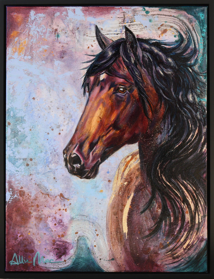 Bella The Beautiful Mare Original Oil Painting